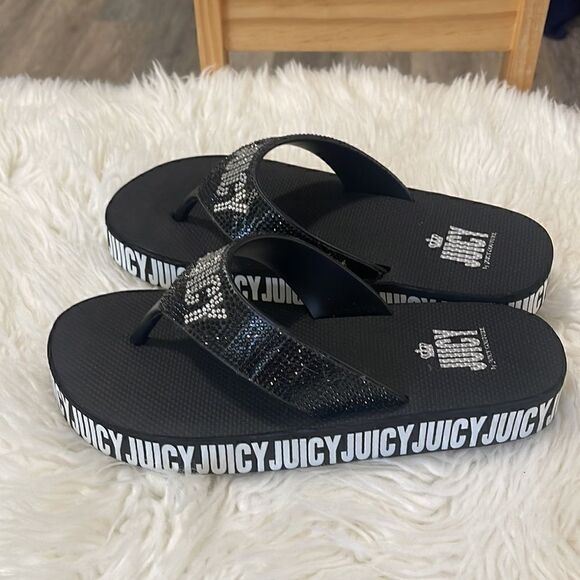 JUICY BY JUICY COUTURE SANDALS 🩴 SIZE 6-7 - Picture 2 of 8